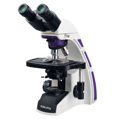 Microscopio Binocular Otica Infinita Planacromatico Led Aumento 1600x Com Condensador Campo Escuro