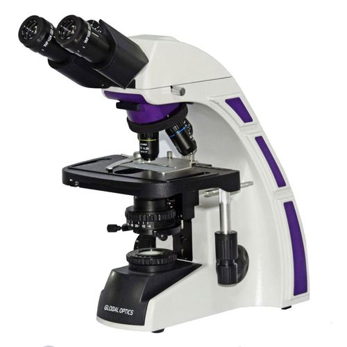 Microscopio Binocular Otica Infinita Planacromatico Led Aumento 1600x