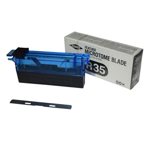 Navalha Para Microtomia Perfil Baixo Corte Seriado Tecidos Duros- R35 Navalha Para Microtomia Perfil Baixo Corte Seriado Tecidos Duros- R35