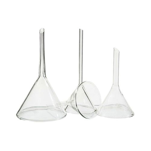 Funil Analítico Liso Haste Curta Diâmetro 100mm Vidro Boro 3.3 - Cx/ 6 unidades Funil Analítico Liso Haste Curta Diâmetro 100mm Vidro Boro 3.3 - Cx/ 6 unidades