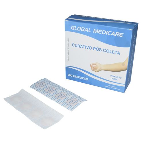 Curativo Pós Coleta 25mm Cx 500und Bege Curativo Pós Coleta 25mm Cx 500und Bege