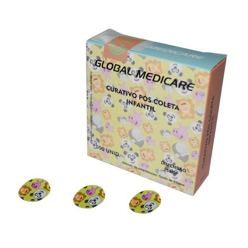 Curativo Pós Coleta 25mm Cx 500und Infantil Curativo Pós Coleta 25mm Cx 500und Infantil