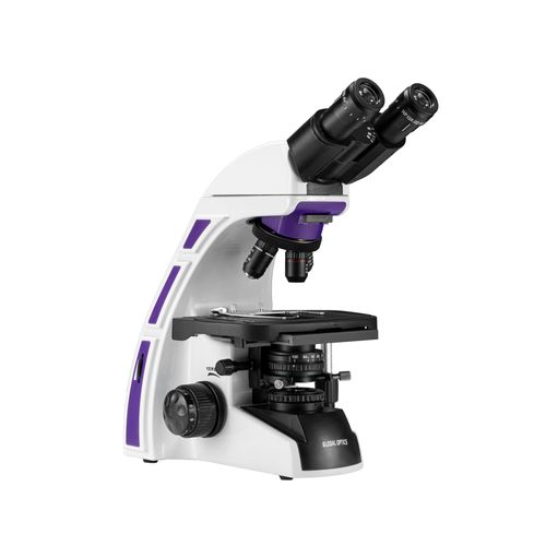 Microscópio Binocular Ótica Finita Acromático LED Aumento 1000x