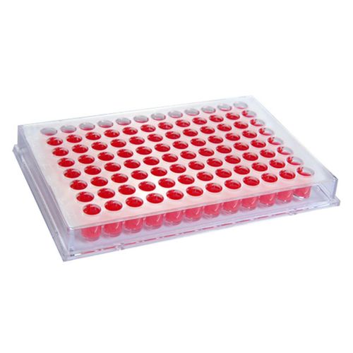 Microplaca Fundo Chato Com Tampa Estéril Individual Microplaca Fundo Chato Com Tampa Estéril Individual