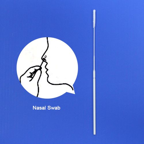 Swab Flocado Nasal Nylon Estéril - Distância do ponto de ruptura 80mm (da extremidade da ponta) Swab Flocado Nasal Nylon Estéril - Distância do ponto de ruptura 80mm (da extremidade da ponta)