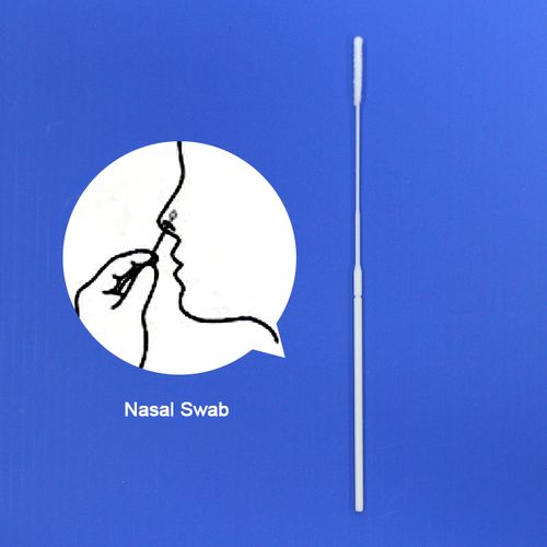 Swab Flocado Nasal Nylon Estéril - Distância do ponto de ruptura 80mm (da extremidade da ponta)