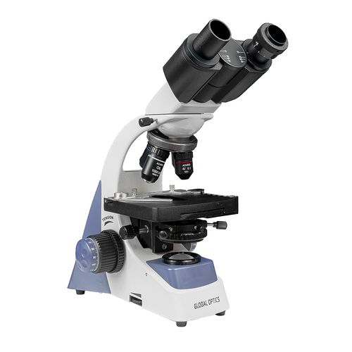 Microscopio Binocular Otica Finita Acromatico Led Aumento 1600x