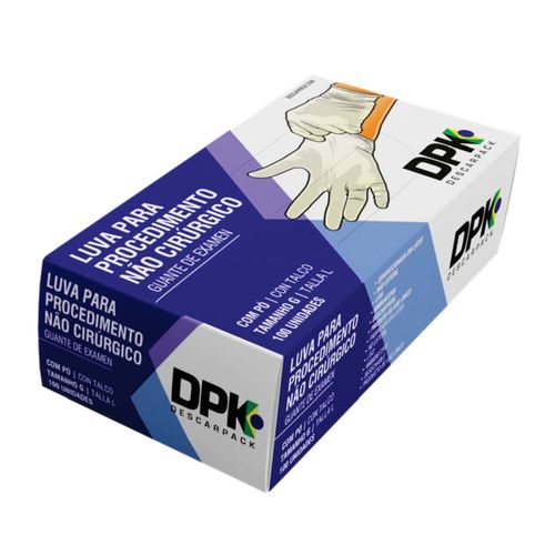 Luva de Látex para Procedimento Não Cirúrgico com Pó Tam. PP - CR/ 100UN - Linha Hospitalar Luva de Látex para Procedimento Não Cirúrgico com Pó Tam. PP - CR/ 100UN - Linha Hospitalar