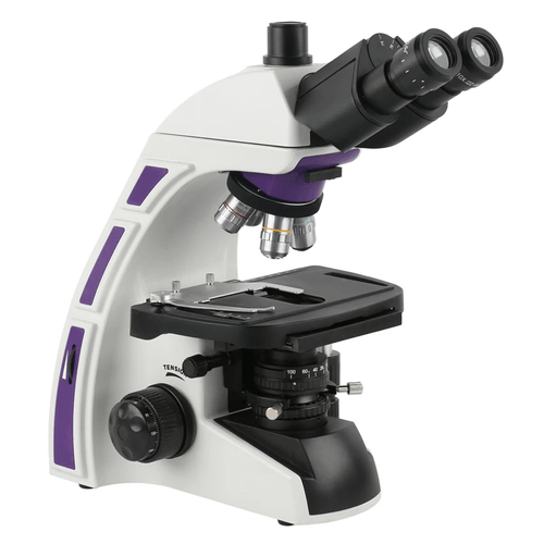 Microscopio Trinocular Otica Infinita Planacromatico Led 1000x